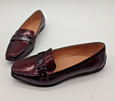 M&S Footglove Burgandy Patent