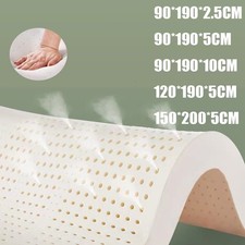 100% Memory Latex Mattress Topper Available ALL Sizes & Depths Orthopaedic White