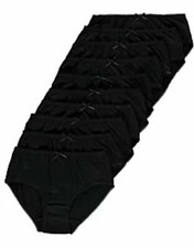 GIRLS 10 PACK BRIEFS KNICKERS UNDERWEAR 100% COTTON GEORGE 2 -16