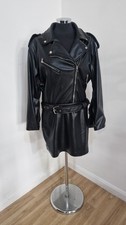 Zara Black Faux Leather Dress