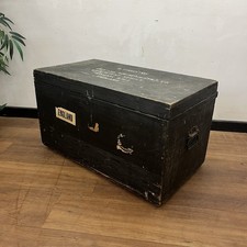 Large Antique Wooden Trunk