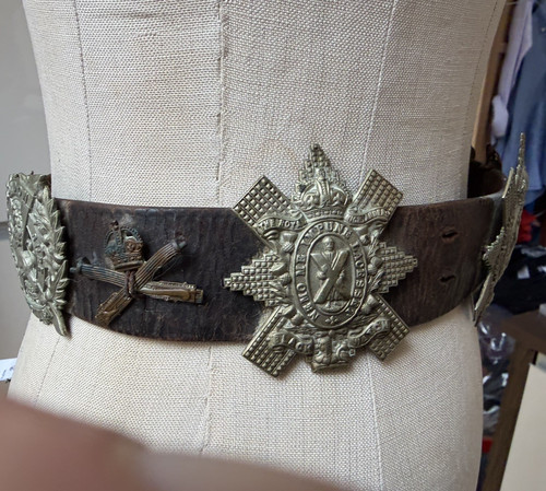 Ww1 belt cap badges - belt, x6