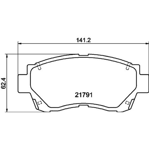 Mintex front brake pad set - front,