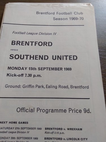 Brentford southend united - brentford,
