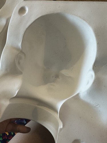 Antique doll head mould - antique,