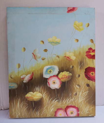 Vintage poppy flower - poppy,