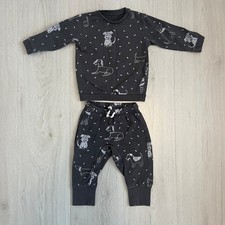 Marks & Spencer grey dog tracksuit, 9-12 months