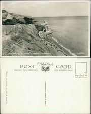 Sidmouth Beach And Jacobs Ladder K4383 RP Real Photo Valentines 