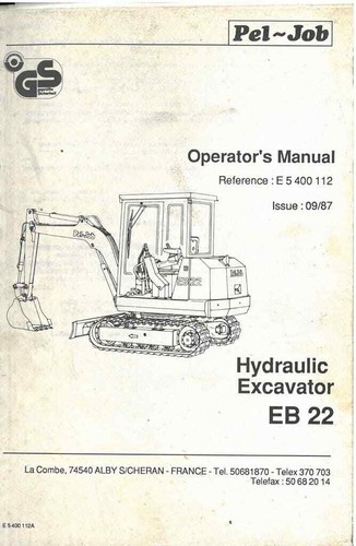 Pel job excavator eb22 - excavator,