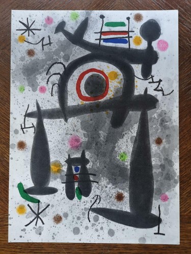 Joan miro color lithograph - color,