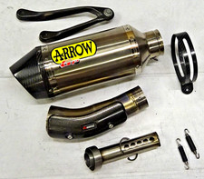 BMW S1000RR ARROW GP 65mm EXHAUST +  TITANIUM AKRAPOVIC LINK PIPE + AKRA HANGER