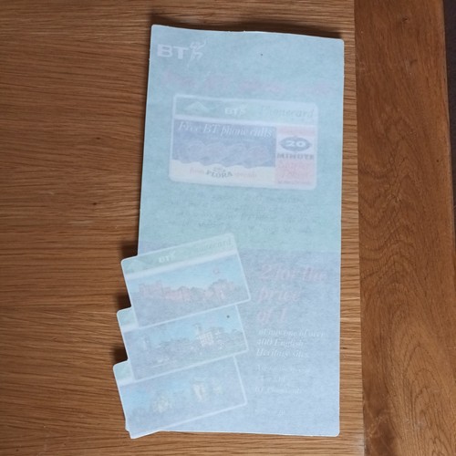 Rare phonecards british - bt,