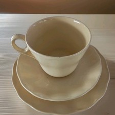 Vintage Grindley Petal ware yellow. Laburnum. Trio. Cup, saucer, plate.