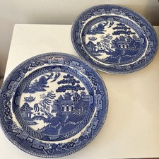 Pair Of Vintage Wedgewood Blue