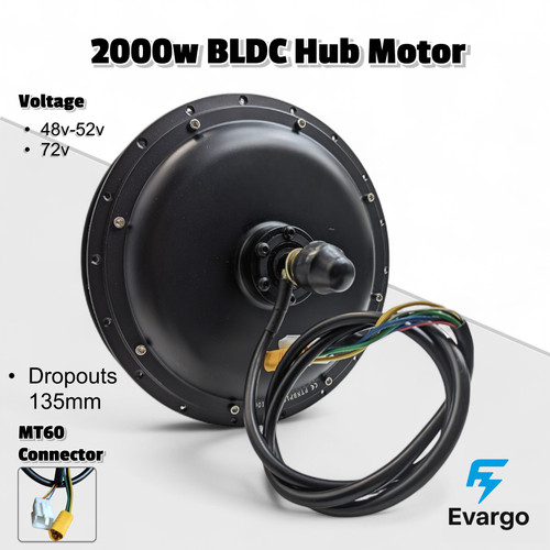 2000w 48v 52v - hall, hub