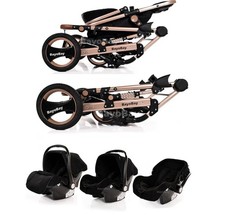 Lovely COSTWAY Double Seat Stroller with Adjustable Seats and Raincover