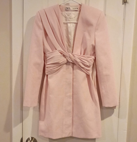 Zara women pink lined - zara,