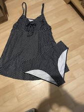 BN Black/White Polka Dot Swim Dress & Bottoms 4XL