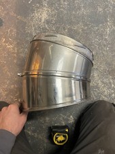 2x Offset Bends Twin Wall Flue Pipe 250mm Diameter Stainless Steel