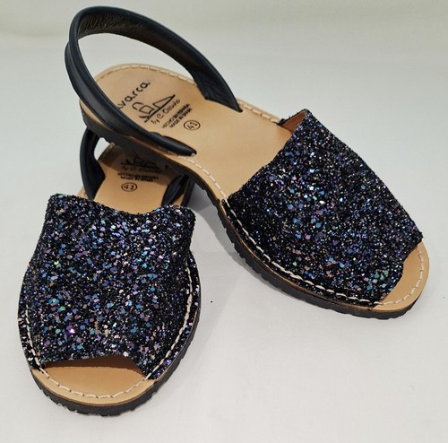 Spanish leather flat navy - spanish,