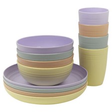 12Pc Reusable Dinner Picnic