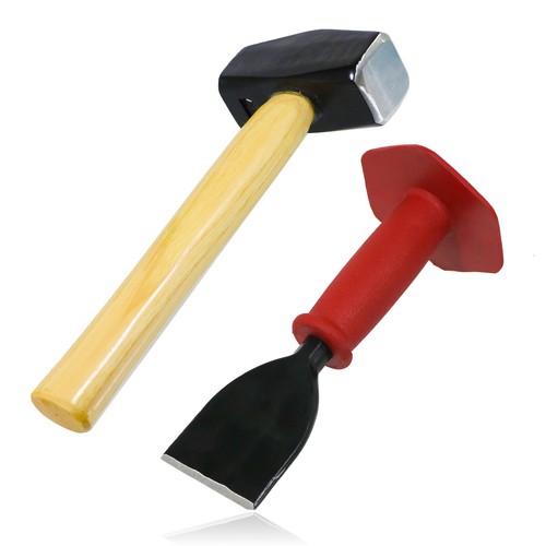 Lump hammer and chisel - hammer,