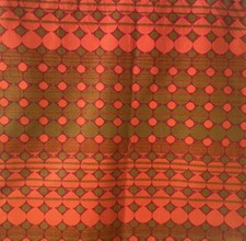 Vintage 1970s Saffron Fabric By Peter Hall