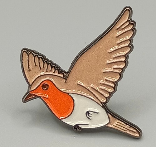 Flying robin pin badge - pin,