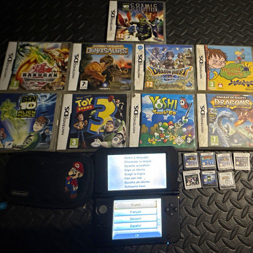 Nintendo 3ds black blue - nintendo, xl