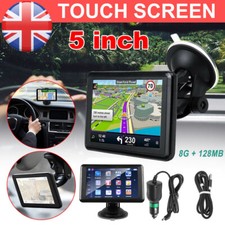 5" 8GB Sat Nav Car Truck GPS Navigation Touch Screen Free Lifetime UK & EU Maps