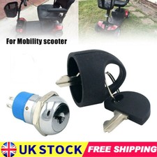 UK Replacement On Off Ignition Switch Lock with 2 Key For Pride Mobility Scooter