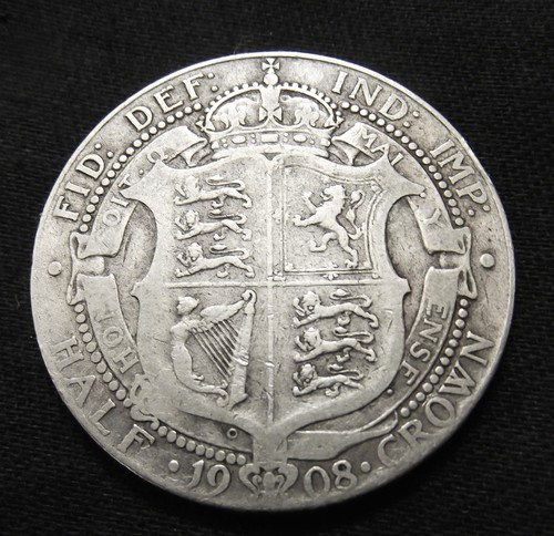 1908 half crown edward - crown,