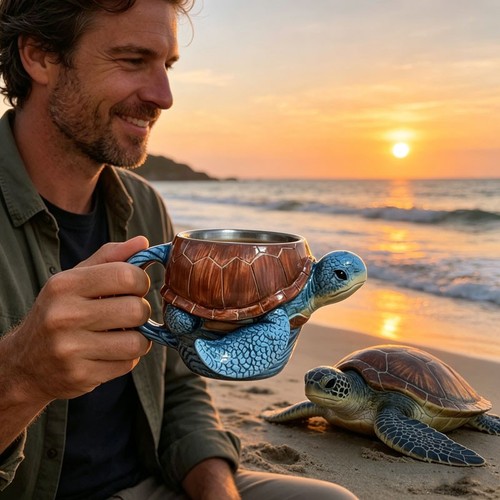 Sea turtle coffee - sea,