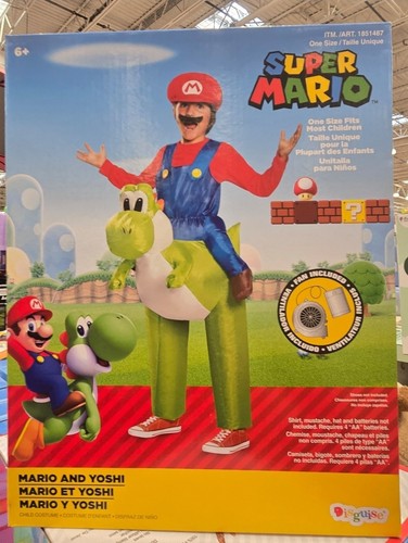 Yoshi mario inflatable - mario, super