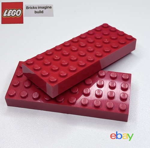 Lego red 4x10 brick thick - lego,