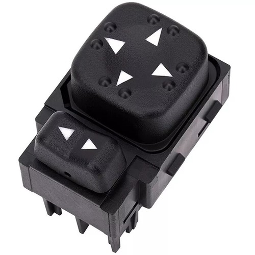 Black power mirror switch - black, for