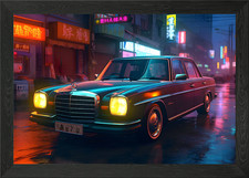 Mercedes Benz E190 Framed Wall Art Poster Canvas Print Picture