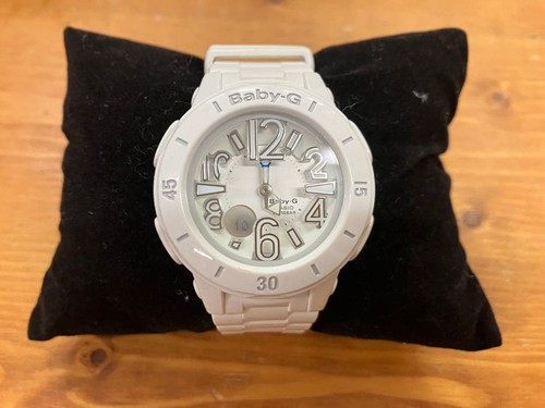 Casio baby white analog - baby-g,