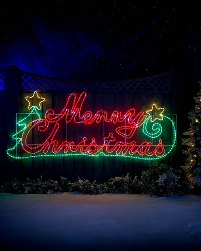 205cm pre lit merry - 205cm, christmas