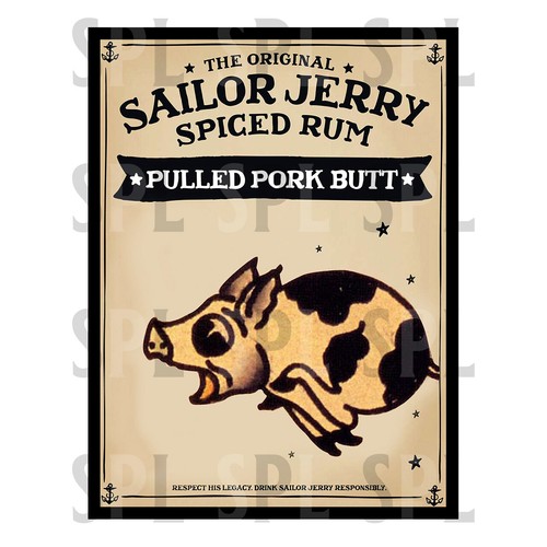 Sailor jerry rum retro metal - sailor,