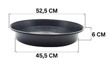 Round Black Plastic Plant Pot