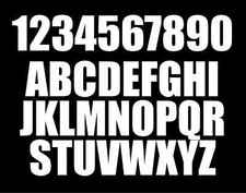 Large House Number Signs White