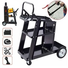 3 Tiers Welding Cart Trolley Welder for MIG TIG Cutting Machine with Chains