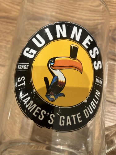 Guinness toucan pint glass - toucan,