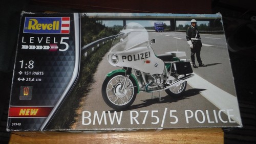 Bmw r75 police motorbike - r75/5, 1:8