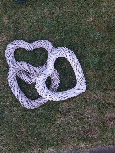 Set twisted wicker - wicker, hearts