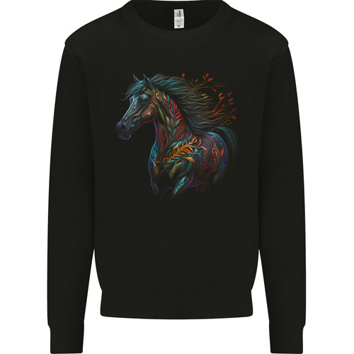 Colourful horse with fantasy - colourful,
