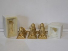 Dolls house Half Lions & Full Lions On Plinths 1 / 12TH Scale