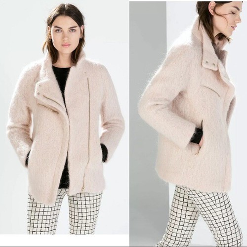 Zara blush pale pink fuzzy - pale,