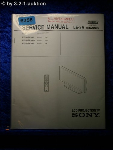 Sony service manual 50sx200 - service,